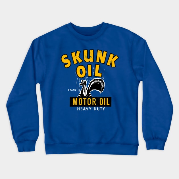 Vintage Skunk Oil Motor Oil Crewneck Sweatshirt by StudioPM71